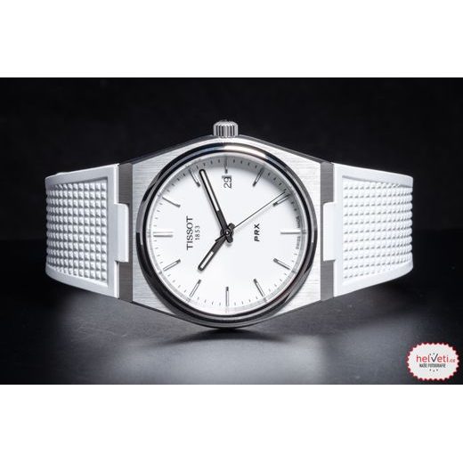Tissot PRX 40 White Dial White Rubber Strap Watch For Men - T137.410.17.011.00
