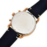 Fossil The Commuter Blue Dial Blue Leather Strap Watch for Men - FS5404