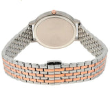 Emporio Armani Modern Slim Analog Mother of Pearl Dial Two Tone Steel Strap Watch For Women - AR11157