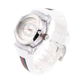 Gucci Sync Quartz White Dial White Rubber Strap Unisex Watch - YA137302