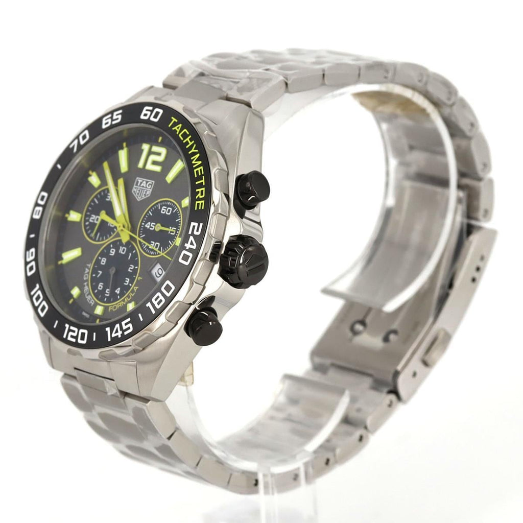 Tag Heuer Formula 1 Chronograph Grey Dial Silver Steel Strap Watch for Men - CAZ101AG.BA0842