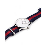 Daniel Wellington Classy Oxford White Dial Two Tone Nylon Strap Watch For Women - DW00100072