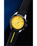 Maserati Traguardo Chronograph Yellow Dial Black Silicone Strap Watch For Men - R8871612045