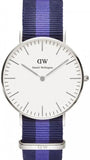 Daniel Wellington Classic Swansea White Dial Two Tone NATO Strap Watch For Women - DW00100048