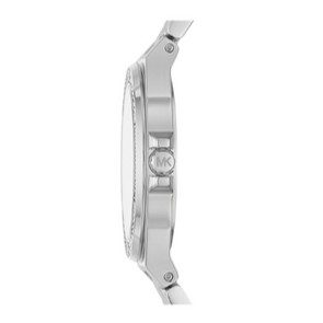 Michael Kors Lennox Three Hand Silver Dial Silver Steel Strap Watch For Women - MK7280