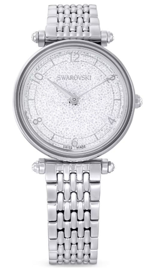 Swarovski Crystal-Embellished Silver Watch Swarovski Certa 30mm Watch - Silver - 7% Off | Editorialist main image 3