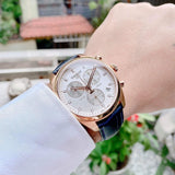 Tissot T Classic PR 100 Chronograph Silver Dial Black Leather Strap Watch for Men - T101.417.36.031.00