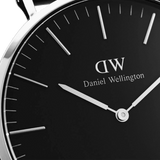 Daniel Wellington Classic York Black Dial Brown Leather Strap Watch For Men - DW00100134