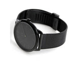 Calvin Klein Minimal Black Dial Black Mesh Bracelet Watch for Men - K3M214B1