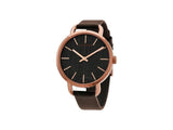 Calvin Klein Even Grey Dial Brown Leather Strap Watch for Women - K7B236G3
