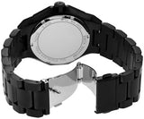 Michael Kors Raquel Three Hand Silver Dial Black Steel Strap Watch For Women - MK4692