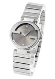 Gucci Interlocking G Brown Dial Silver Steel Strap Watch For Women - YA133506