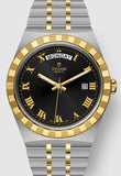 Tudor Royal Automatic Black Dial Two Tone Steel Strap Watch for Men - M28603-0003