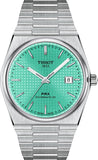 Tissot PRX Powermatic 80 Automatic Mint Green Dial Silver Steel Strap Watch for Men - T137.407.11.091.01