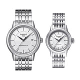 Tissot T Classic Carson Automatic White Dial Silver Steel Strap Watch For Women - T085.207.11.011.00