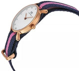 Daniel Wellington Classy Winchester White Dial Two Tone NATO Strap Watch For Women - DW00100077