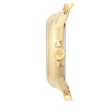 Michael Kors Lexington Quartz Silver Dial Gold Steel Strap Watch For Women - MK3229