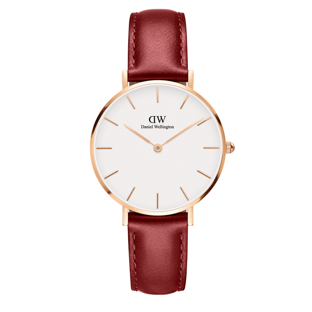 Daniel Wellington Classic Suffolk White Dial Brown Leather Strap Watch For Men - DW00100122