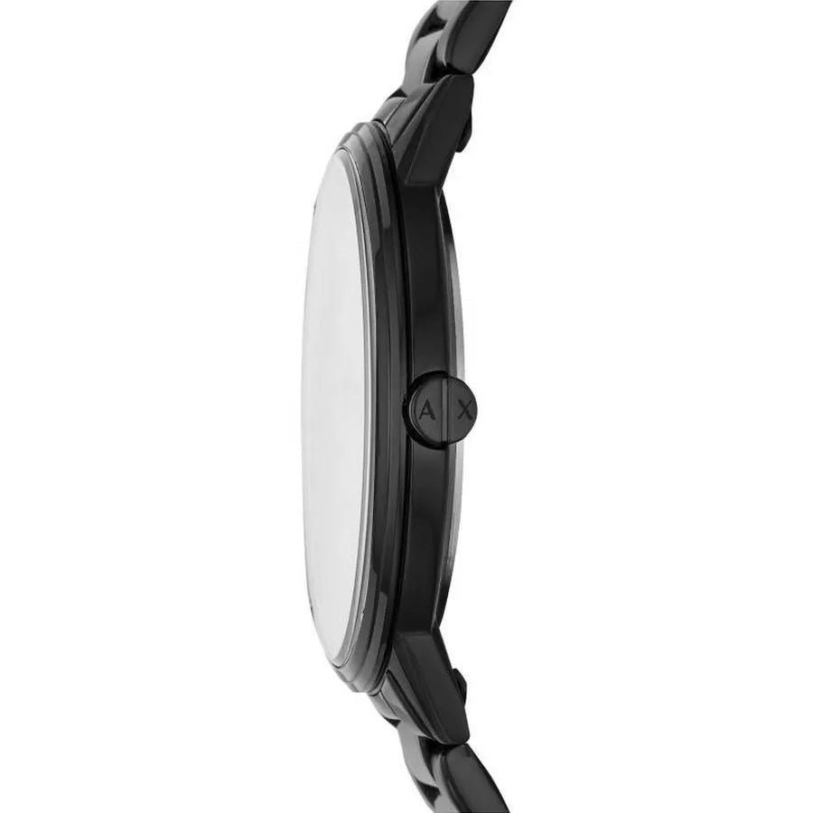 Armani Exchange Cayde Multicolor Dial Black Steel Strap Watch For Men - AX2725