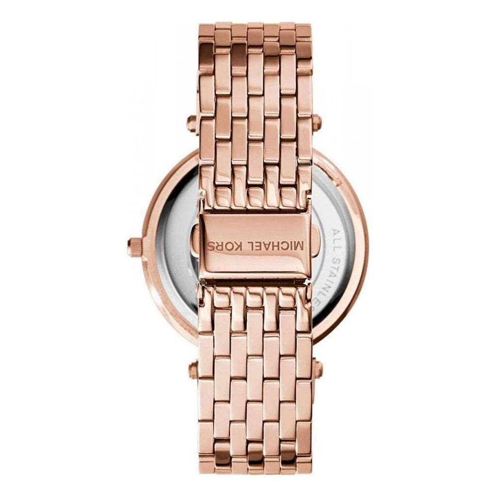 Mhichael Kors Darci Black Dial Rose Gold Steel Strap Watch for Women - MK3402