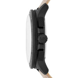 Michael Kors Ryker Chronograph Black Dial Beige Leather Strap Watch For Men - MK8520