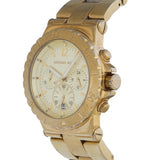 Michael Kors Dylan Gold Dial Gold Steel Strap Watch for Women - MK5313