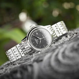 Tissot Carson Automatic Black Dial Silver Steel Strap Watch For Women - T085.207.11.051.00