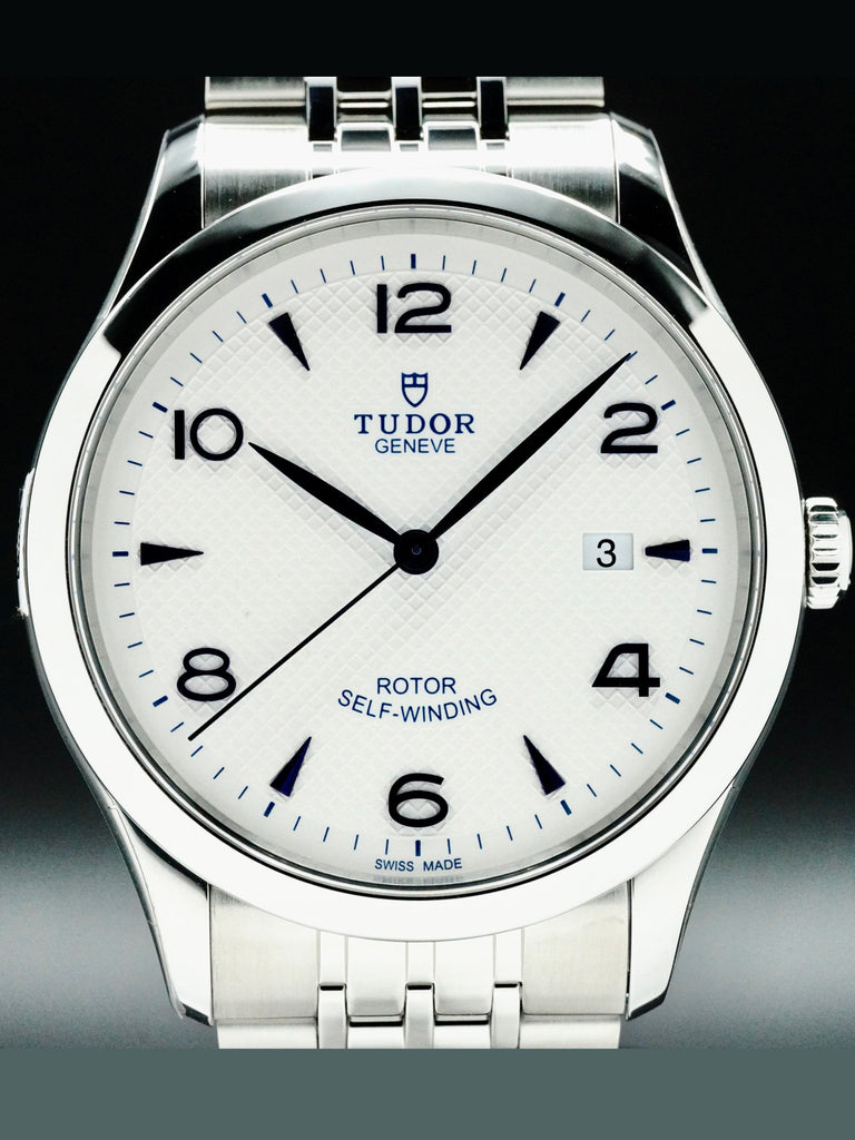 Tudor 1926 Automatic White Dial Silver Steel Strap Watch for Men - M91650-0005