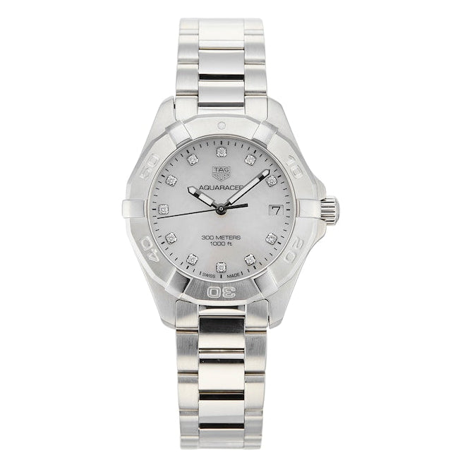 Tag Heuer Aquaracer White Mother of Pearl Dial Watch for Women - WBD1314.BA0740