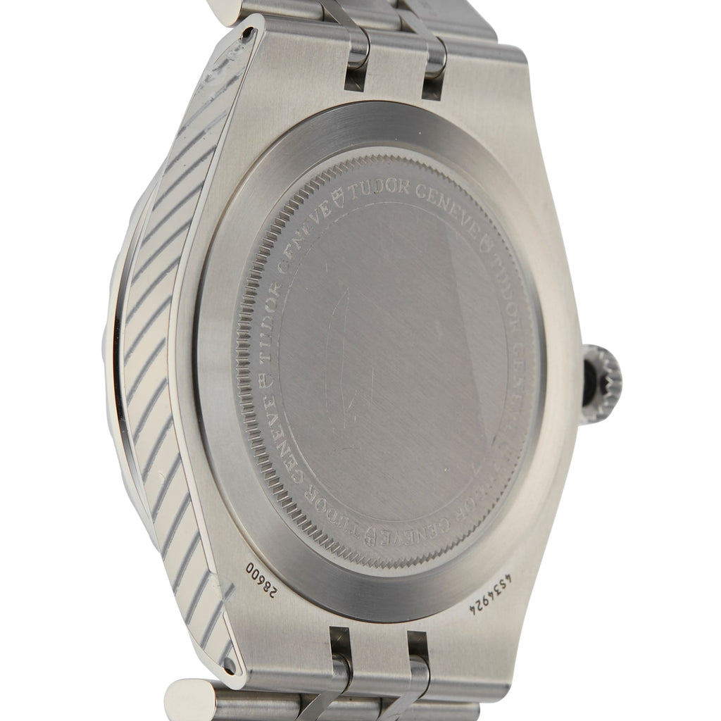 Tudor Royal Automatic Diamonds Blue Dial Silver Steel Strap Watch for Men - M28600-0006