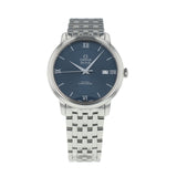 Omega De Ville Prestige Co-Axial Orbis Blue Dial Silver Steel Strap Watch for Men - 424.10.40.20.03.001