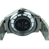 Armani Exchange Hampton Chronograph Black Dial Silver Steel Strap Watch For Men - AX2179