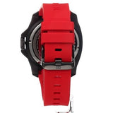 Tommy Hilfiger Windsurf Black Dial Red Rubber Strap Watch for Men - 1791112