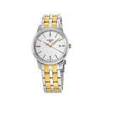 Tissot T Classic Dream White Dial Two Tone Steel Strap Watch for Men - T033.410.22.011.01