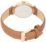 Guess Park Avenue Blue Dial Brown Leather Strap Watch for Women - W0838L2