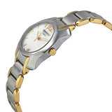 Tissot T Wave Mother of Pearl Dial Two Tone Steel Strap Watch for Women - T023.210.22.117.00
