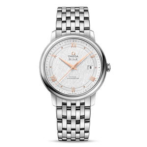 Omega De Ville Prestige Co Axial Silver Dial Silver Steel Strap Watch for Men - 424.10.40.20.02.004