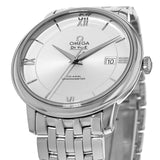 Omega De Ville Prestige Co-Axial Silver Dial Silver Steel Strap Watch for Men - 424.10.40.20.02.003