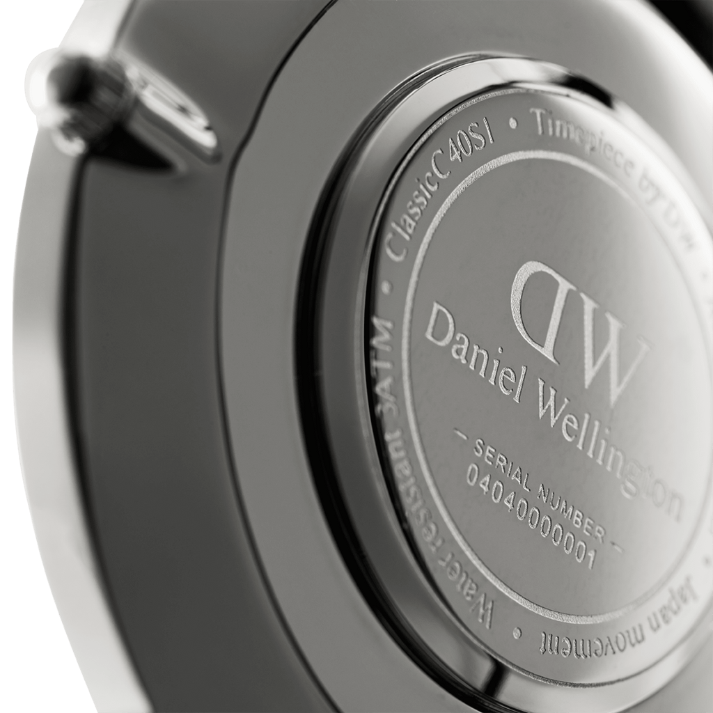 Daniel Wellington Classic York Black Dial Brown Leather Strap Watch For Men - DW00100134
