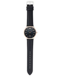Emporio Armani Renato Analog Blue Dial Blue Leather Strap Watch For Men - AR11188