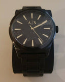 Armani Exchange Nico Analog Black Dial Black Steel Strap Watch For Men - AX7102