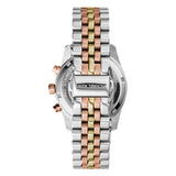 Michael Kors Lexington Chronograph Silver Dial Two Tone Steel Strap Watch for Women - MK5735