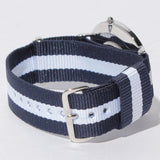 Daniel Wellington Classic Glasgow White Dial Two Tone NATO Strap Watch For Men - DW00100018