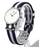 Daniel Wellington Classy Glasgow White Dial Two Tone NATO Strap Watch For Women - DW00100074