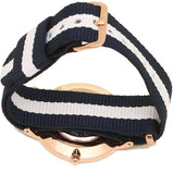 Daniel Wellington Classic Glasgow White Dial Two Tone NATO Strap Watch For Women - DW00100031