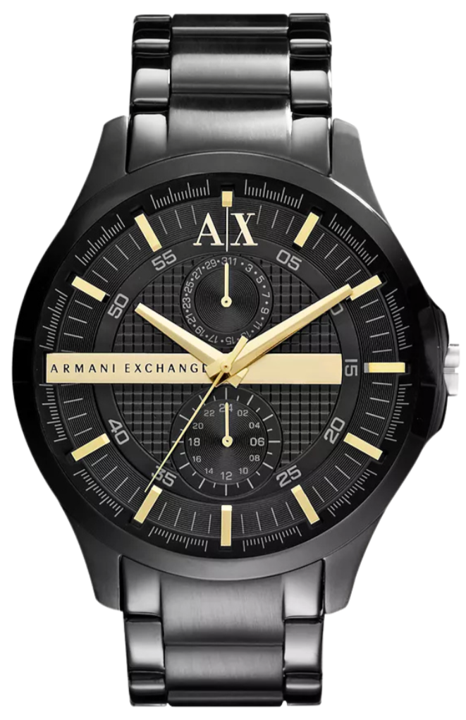 NWT Armani Exchange Hampton Quartz Black Dial Men\'s Watch Introducing the Armani Exchange Hampton Watch & Cuff Box Set main image 4