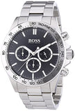 Hugo Boss Ikon Black Dial Silver Steel Strap Watch for Men - 1512965