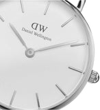 Daniel Wellington Classic Petite Cornwall White Dial Black Nylon Strap Watch For Women - DW00100252