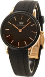 Daniel Wellington Iconic Motion Black Dial Black Rubber Strap Watch For Men - DW00100425