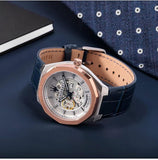 Maserati Stile Automatic Limited Edition White Dial Blue Leather Strap Watch For Men - R8821142001